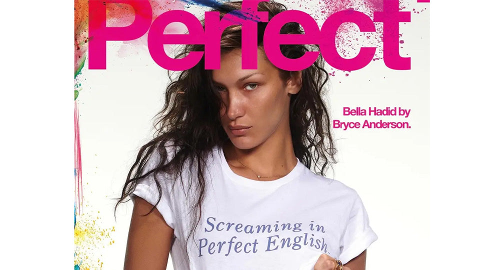 Corbin Shaw appears in Bella Hadid Shoot