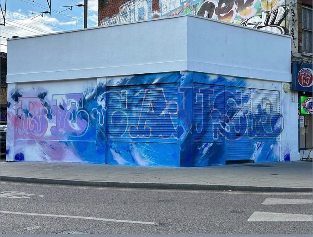 Lucie Flynn & Ben Eine Collaborate at 1 Mare Street