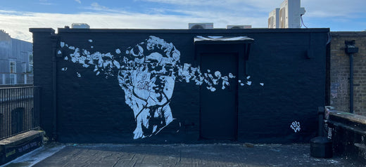 D!VE Paints the Jealous Rooftop Mural