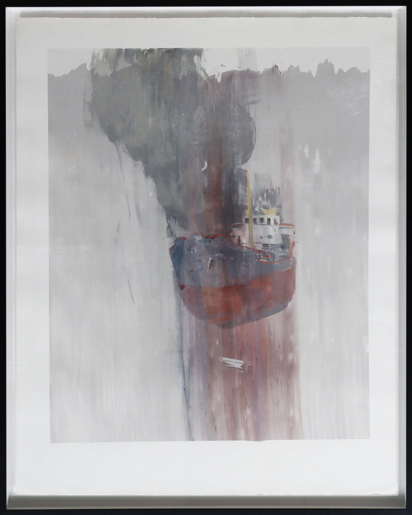 Untitled (Burning Ship 1) Shadow - Framed