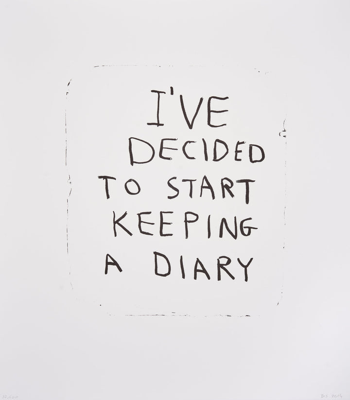 I've Decided To Start Keeping A Diary