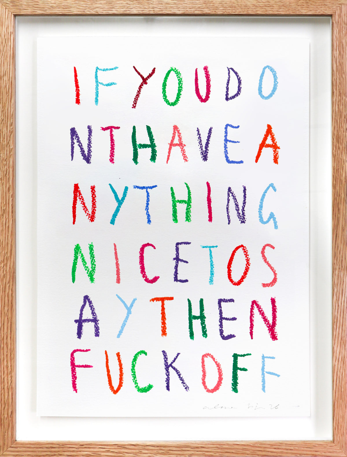 Fuck Off - Framed