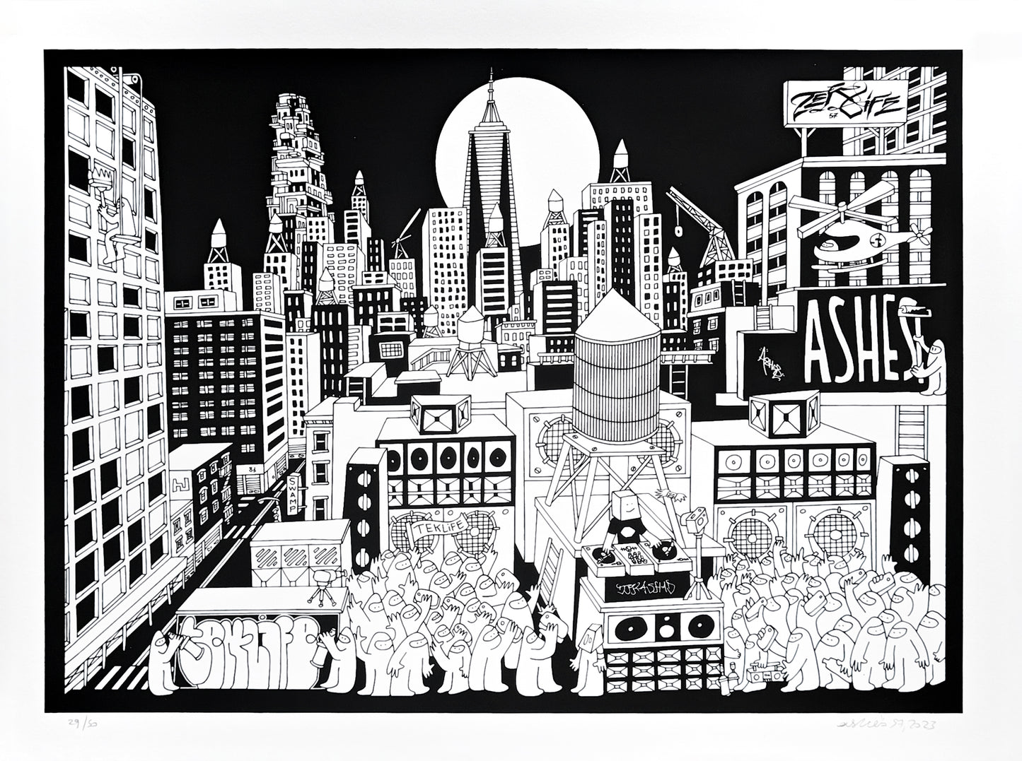 Rooftop Party In New York