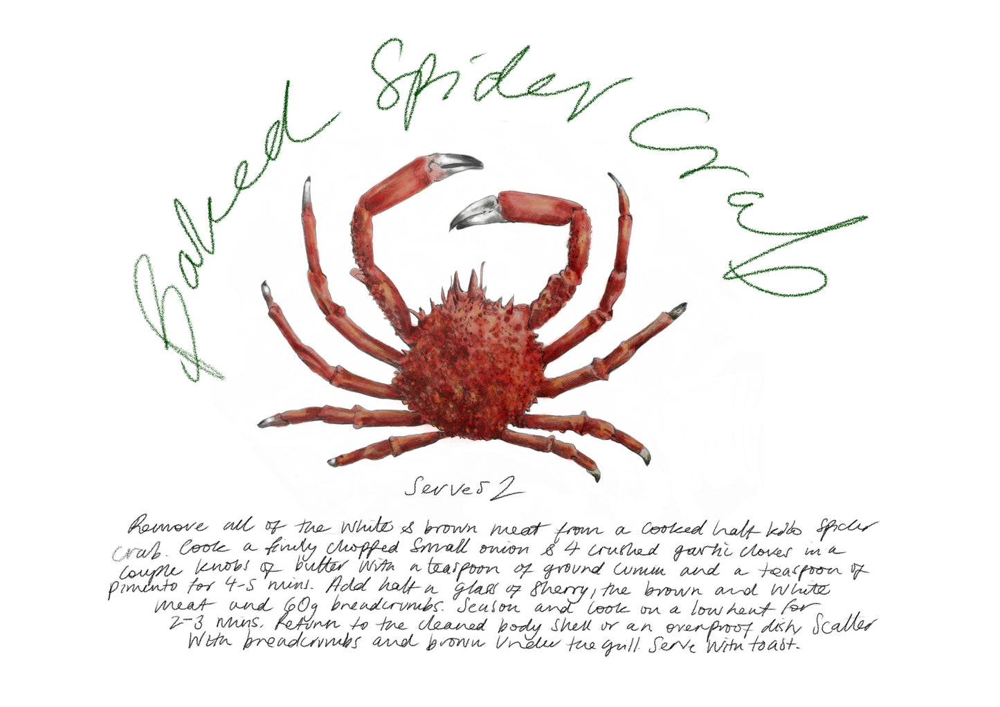 Baked Spider Crab