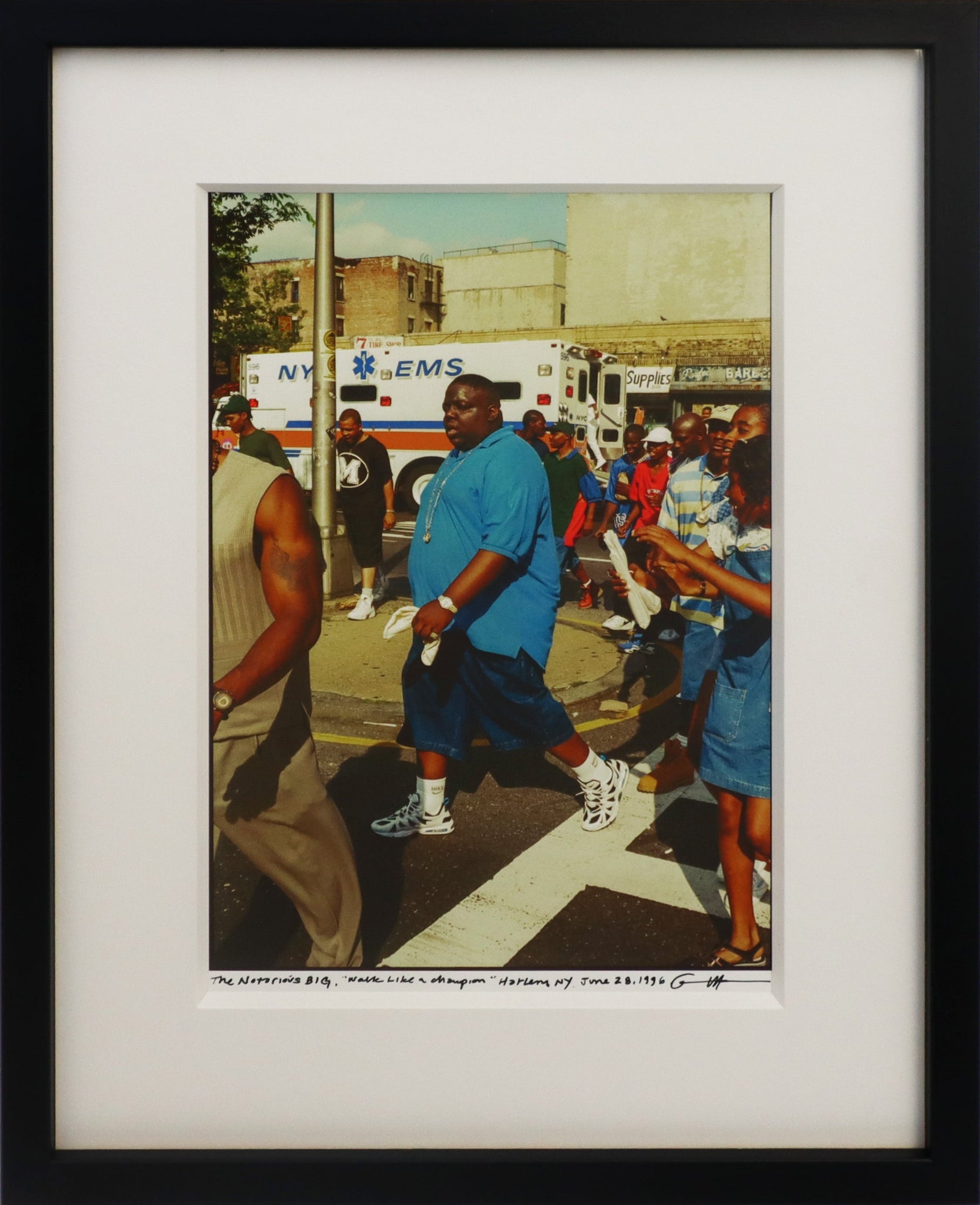 The Notorious B.I.G. 'Walk Like A Champion' - Framed