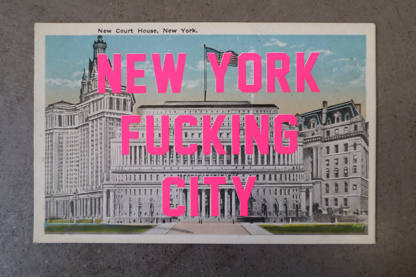 New York Fucking City Postcard