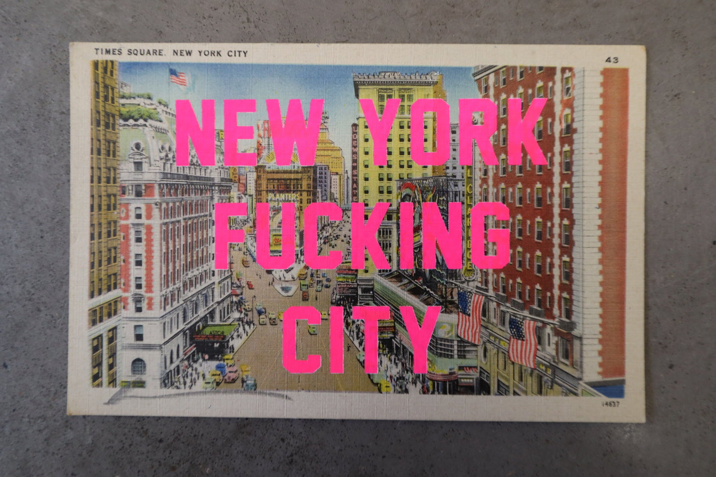 New York Fucking City Postcard
