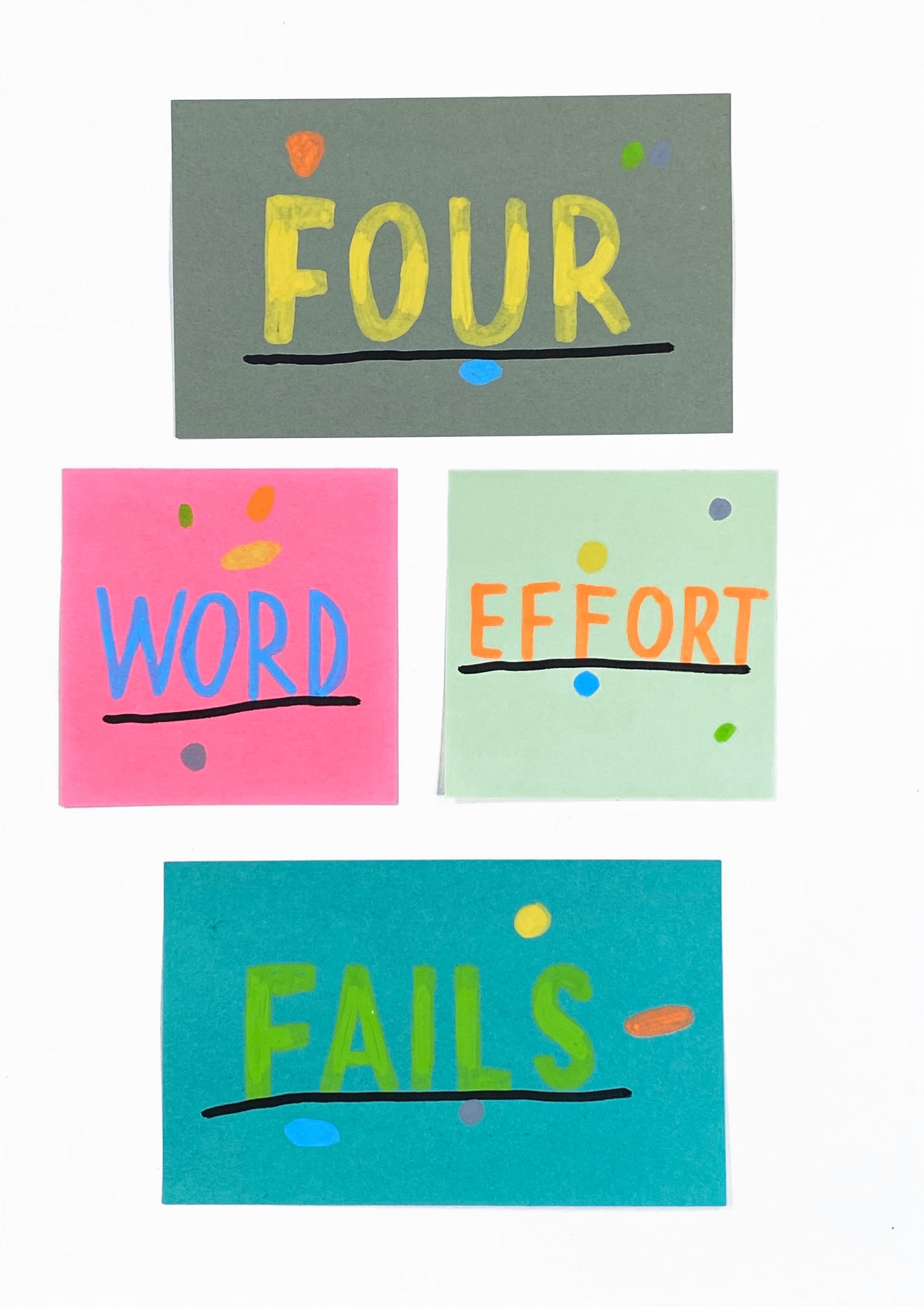 Four Word Effort Fails