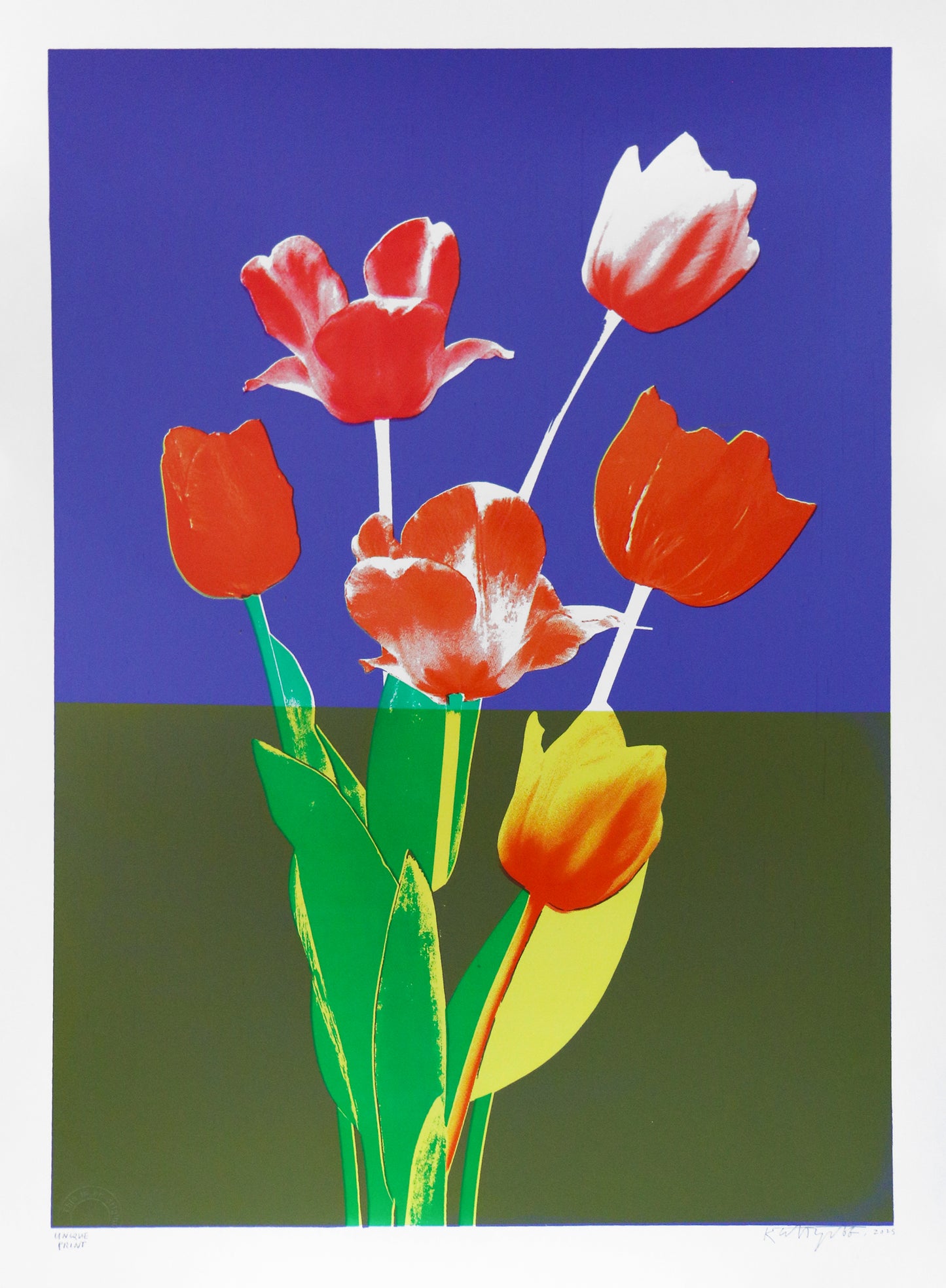 ‘Fleurs’ / Purple (Single Band) – Unique Proof