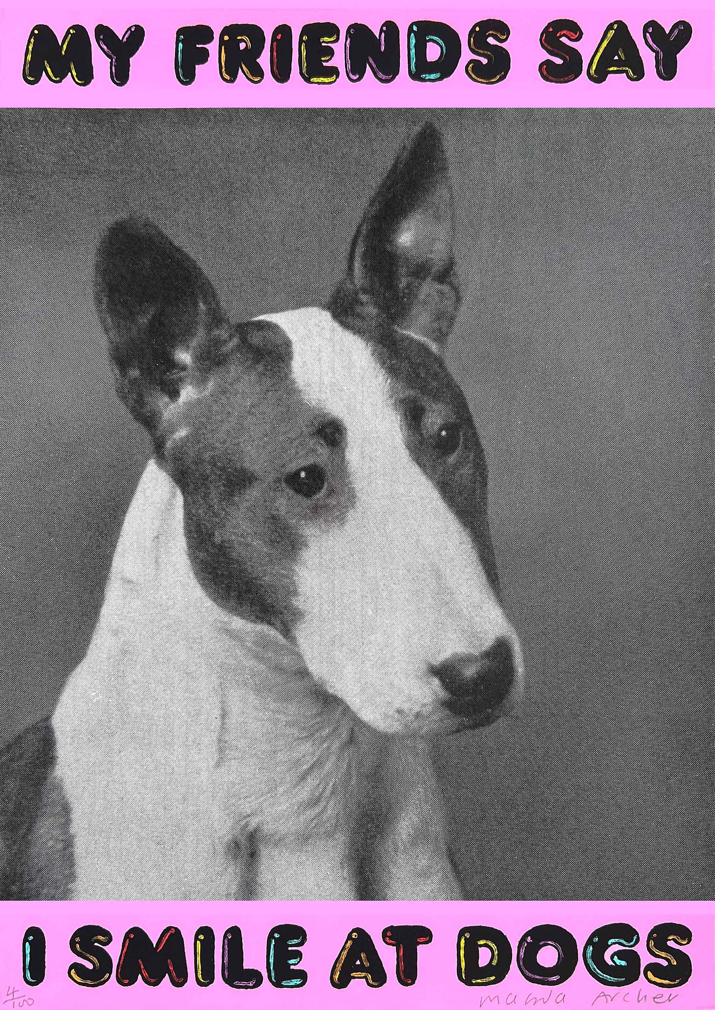 My Friends Say I Smile At Dogs