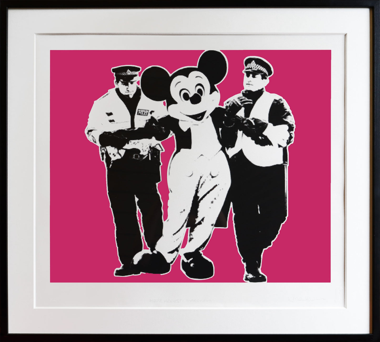 Mouse Arrest - Magenta - Framed