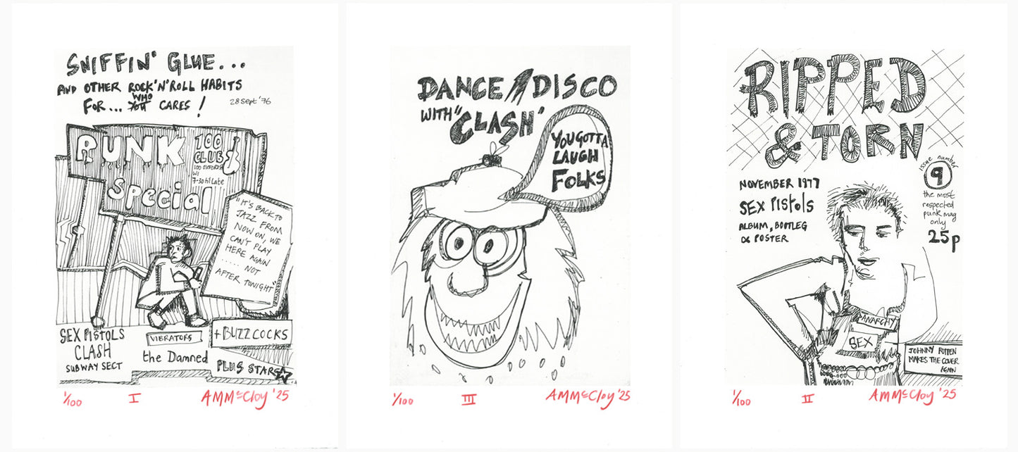 Fanzine Editions - Set of Three Punks