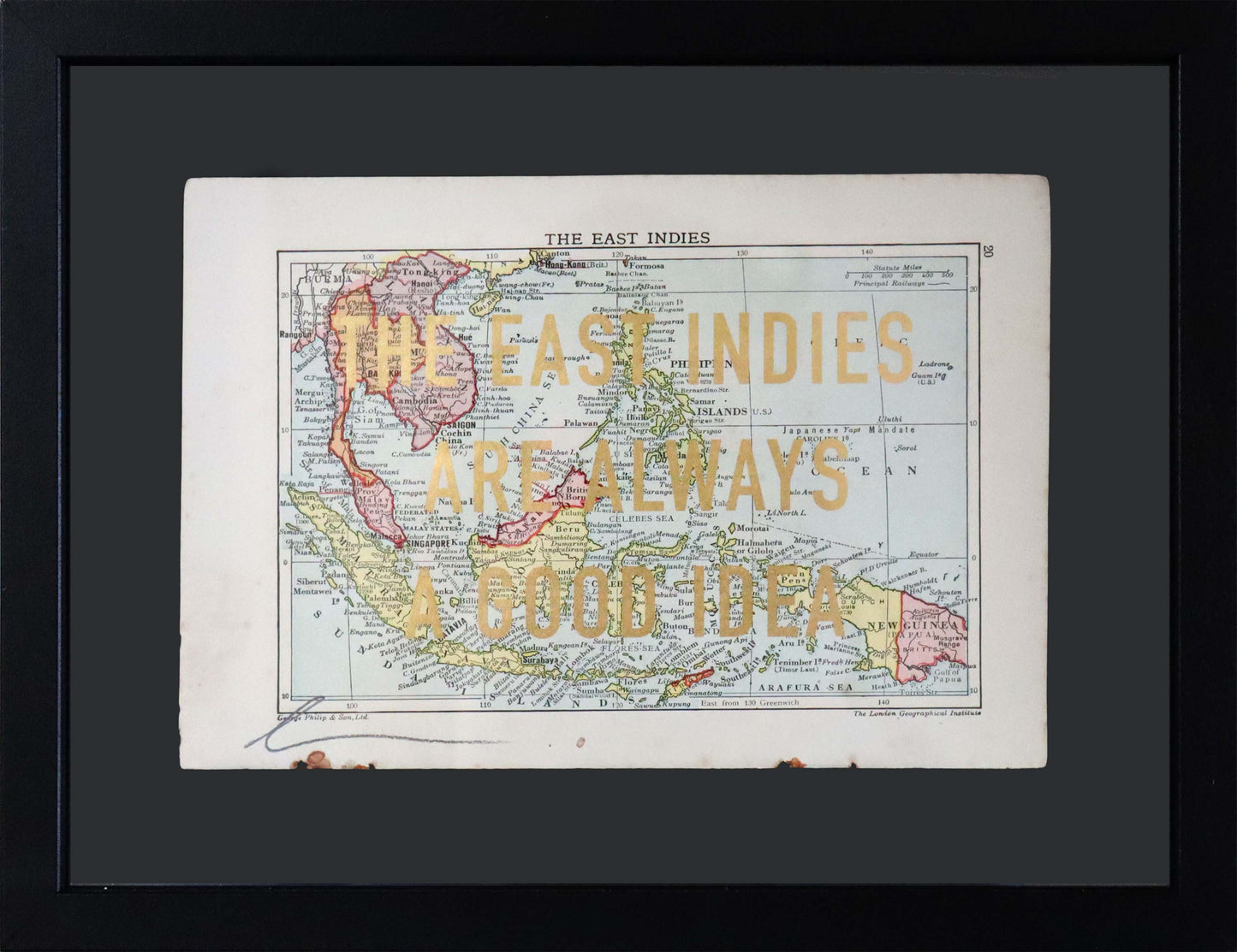 The East Indies Is Always A Good Idea - Framed