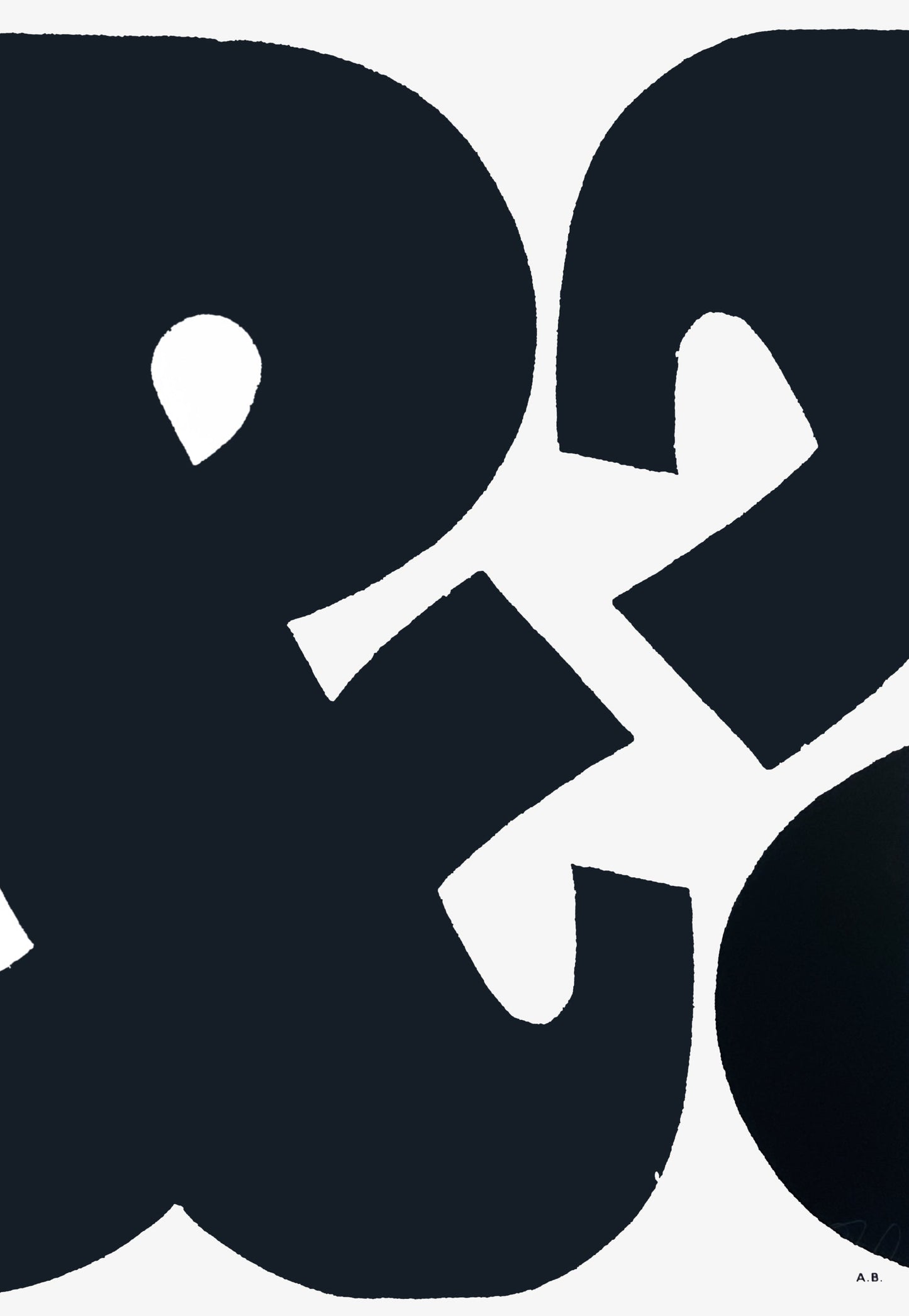 Double Ampersand (Slab Serif) – Black on White