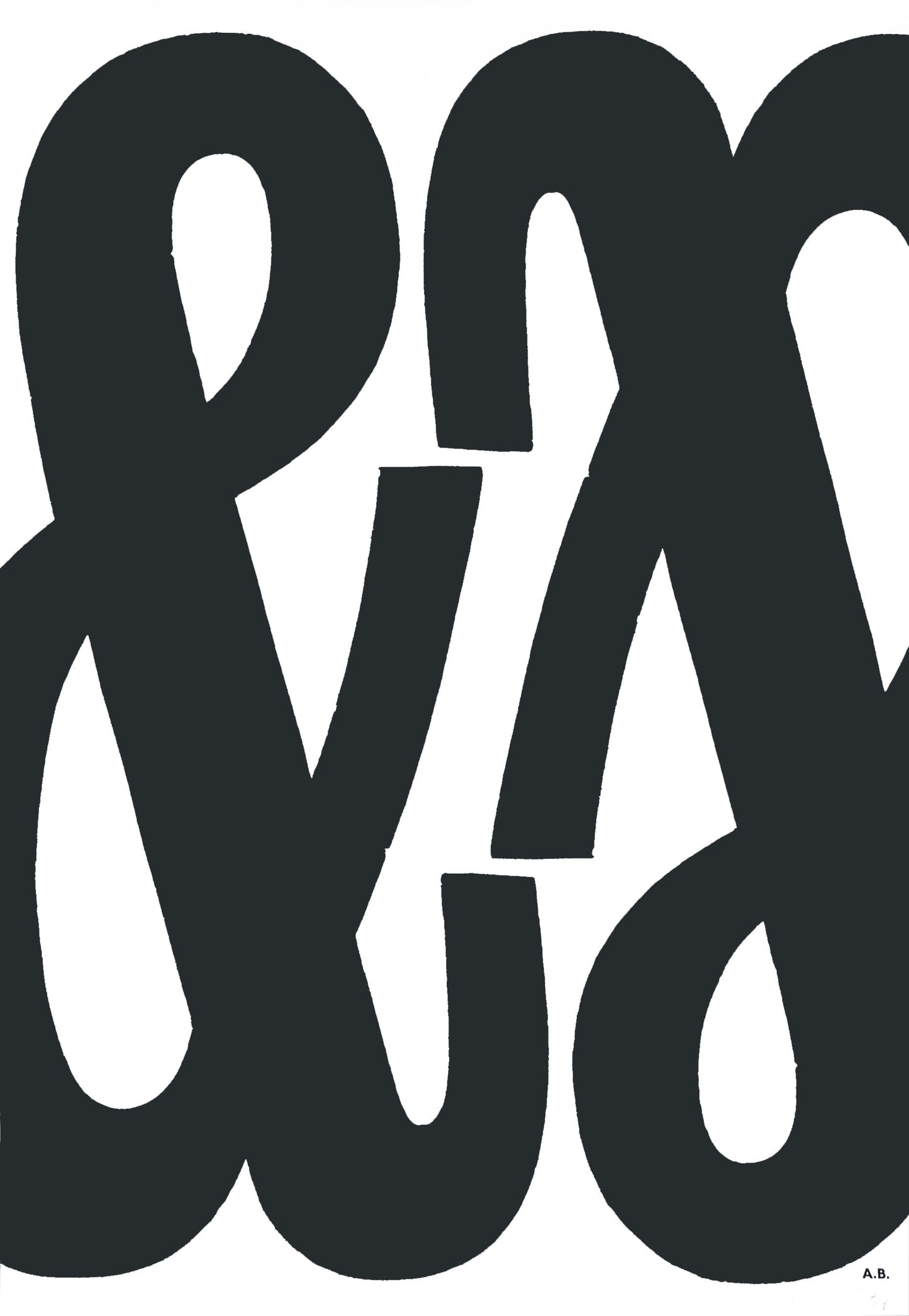 Double Ampersand (Condensed) – Black on White