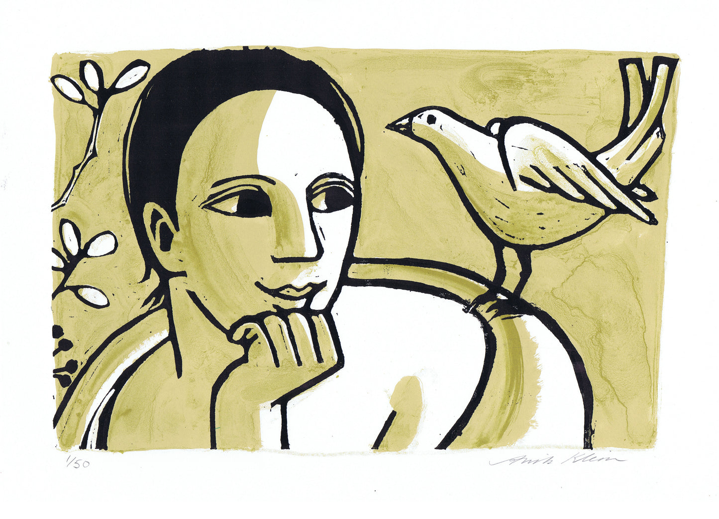 Anita Klein - Lady with Dove