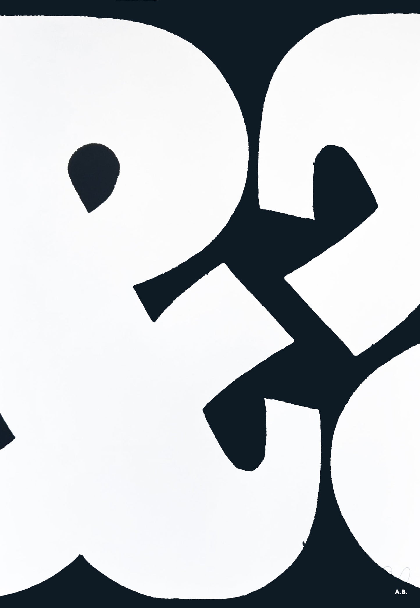 Double Ampersand (Slab Serif) – White on Black