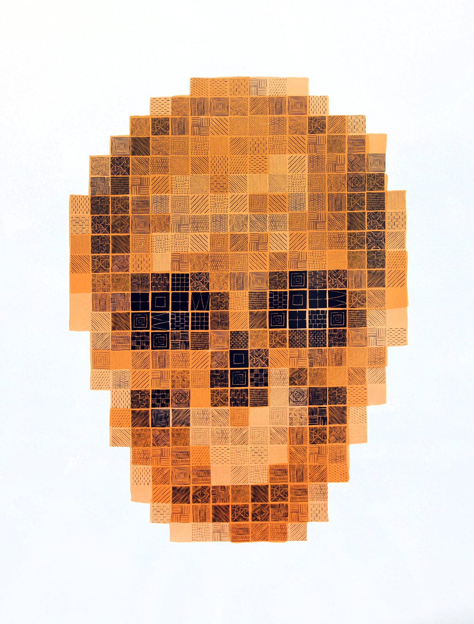Pixel Skull (Bronze)