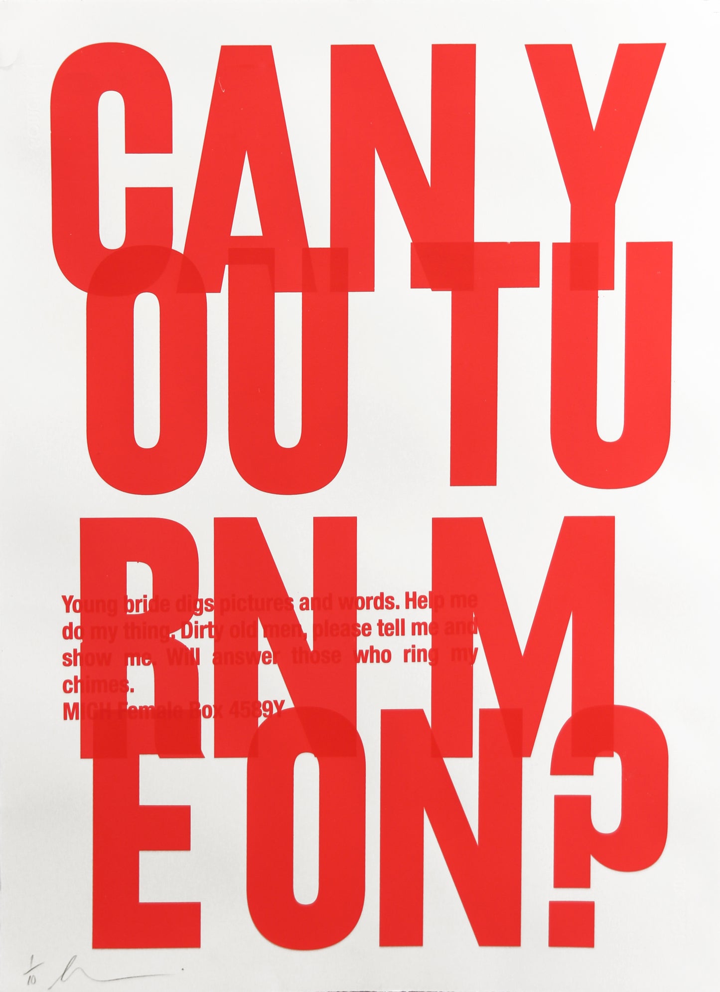 Can You Turn Me On?