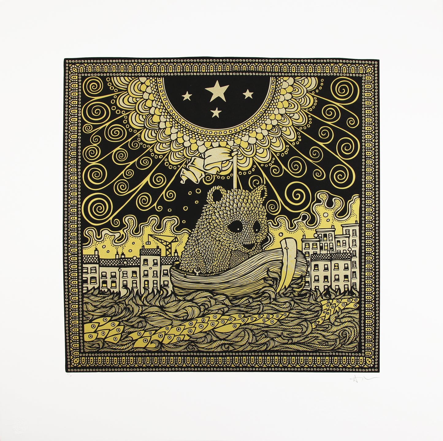 Bear In a Boat (Large)