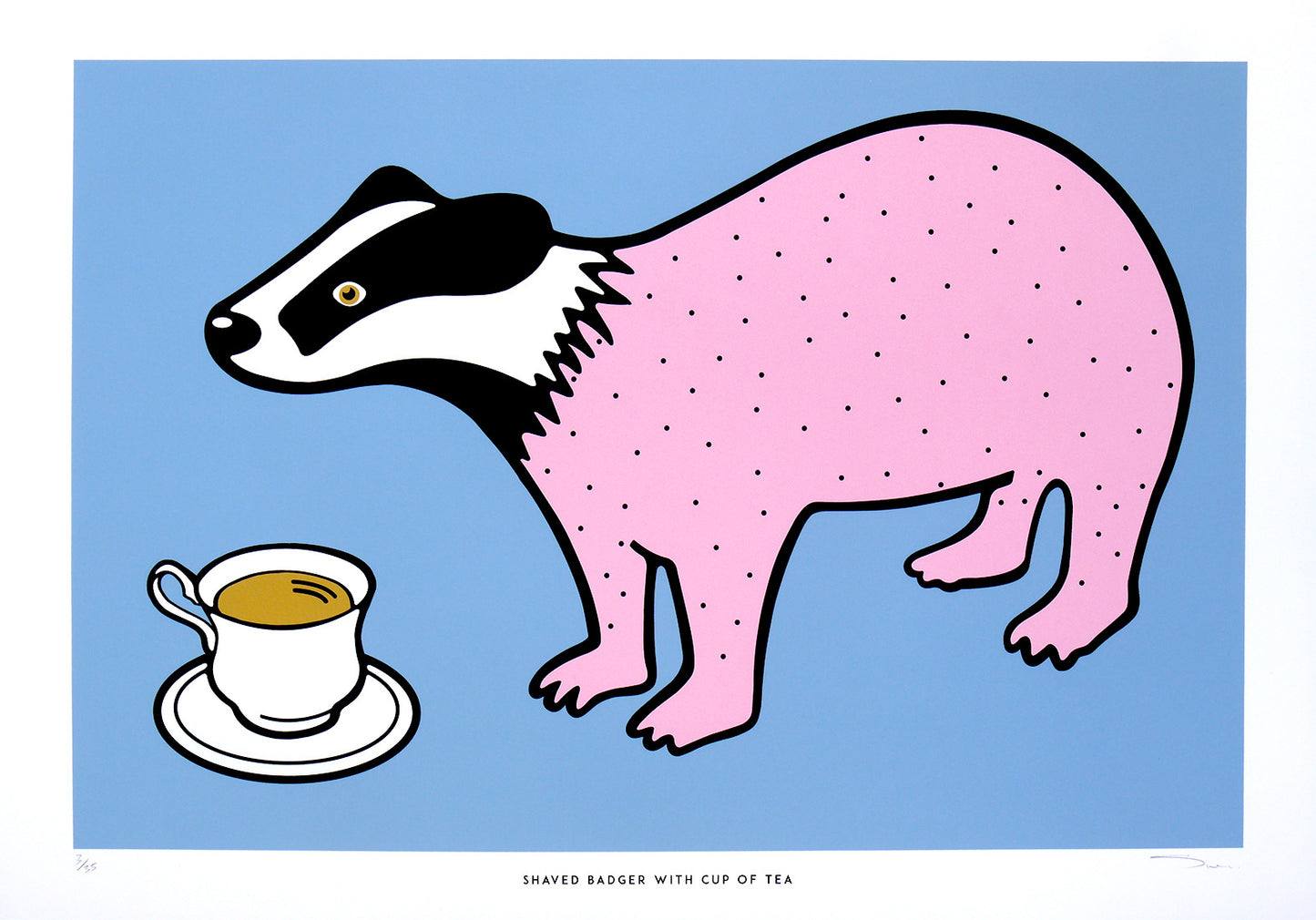 Shaved Badger (Blue)
