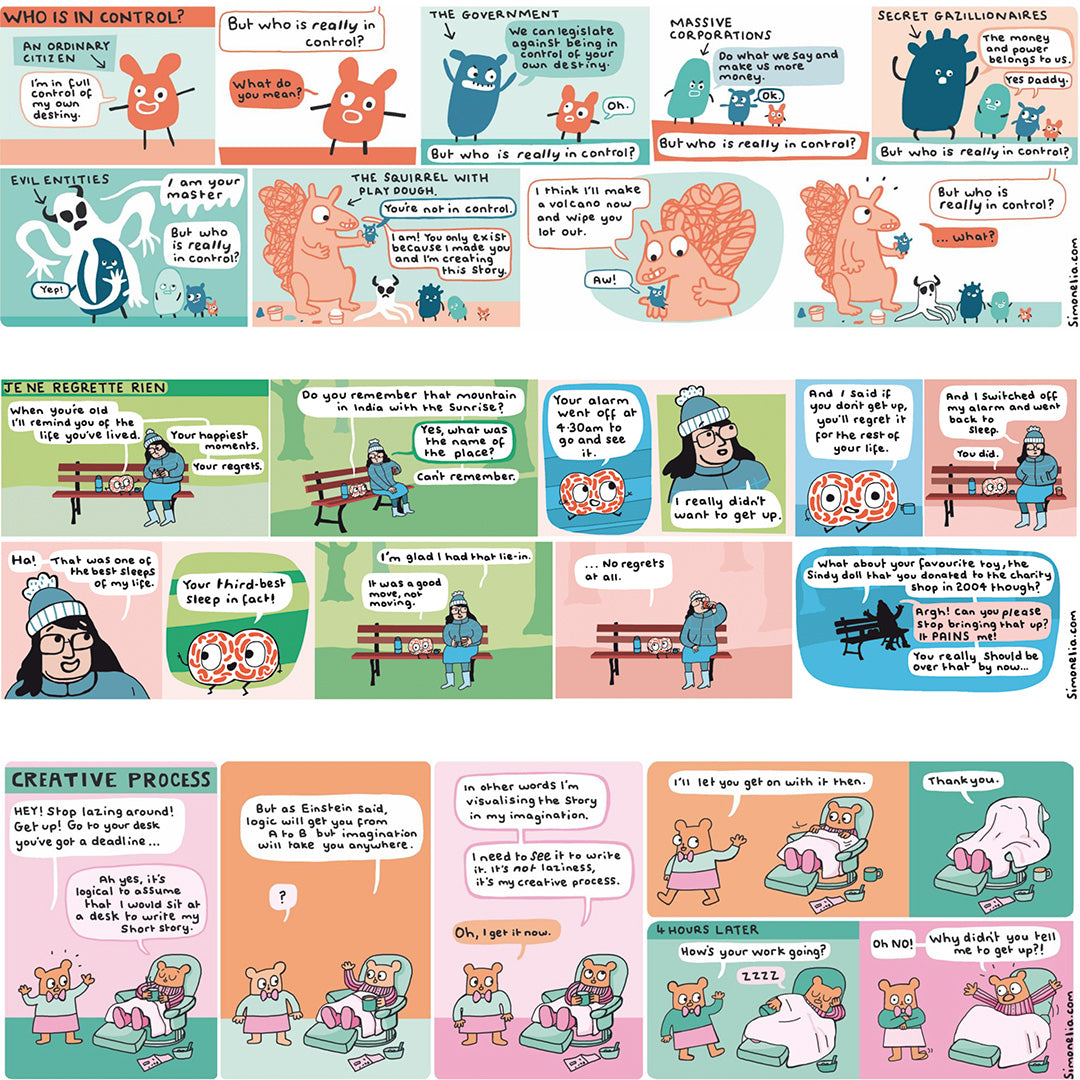 Simone Lia Illustrates the Observer New Review's weekly cartoon strip