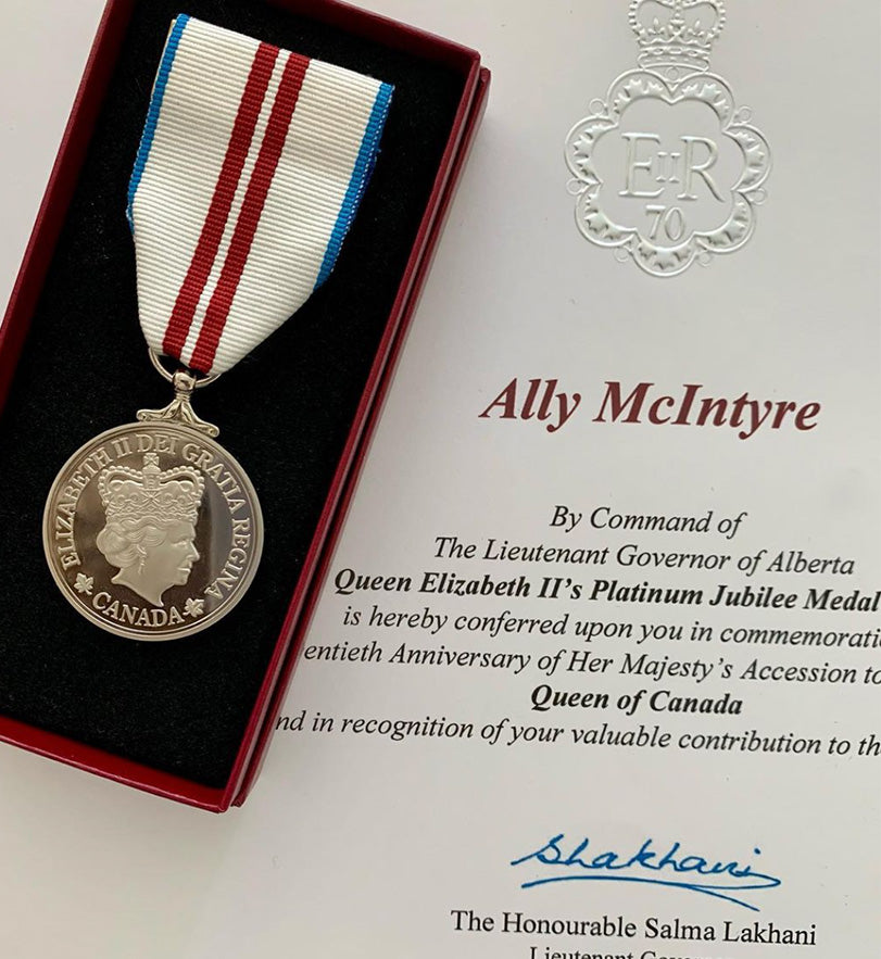 Ally McIntyre Awarded Queen Elizabeth II Platinum Jubilee Medal