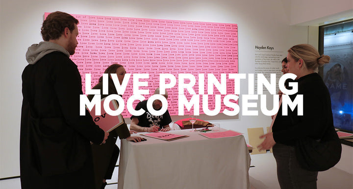 Live Printing at Moco Museum with Hayden Kays