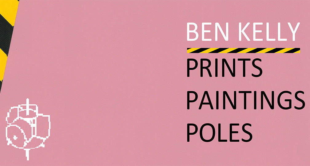 Artist and Designer Ben Kelly talks 'PRINTS PAINTINGS POLES' at Jealous Gallery