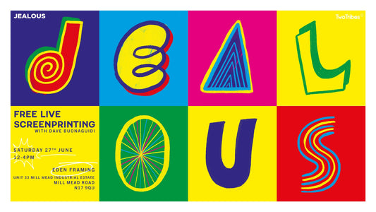 FREE Live Screenprinting with Jealous and Eden Framing
