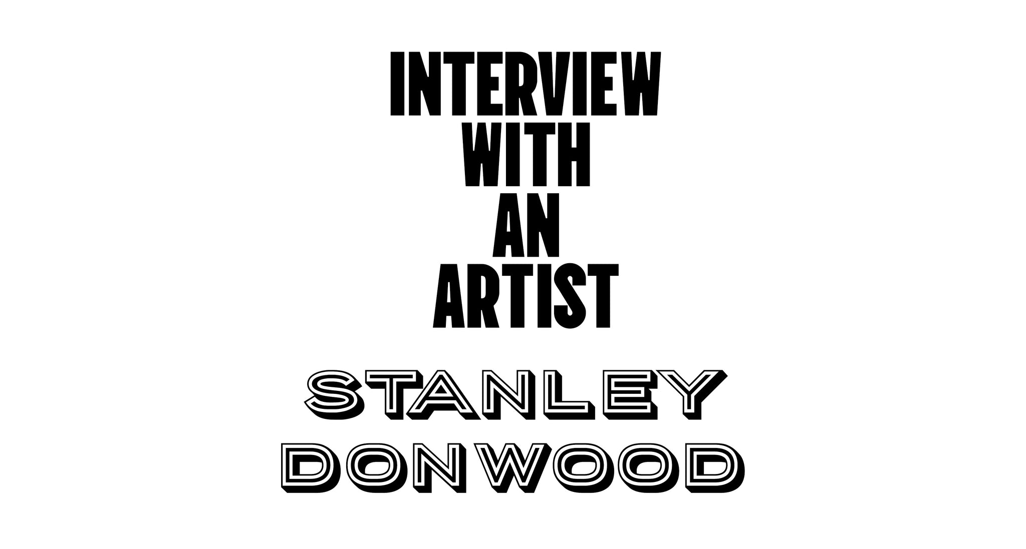 Interview with an artist: Stanley Donwood