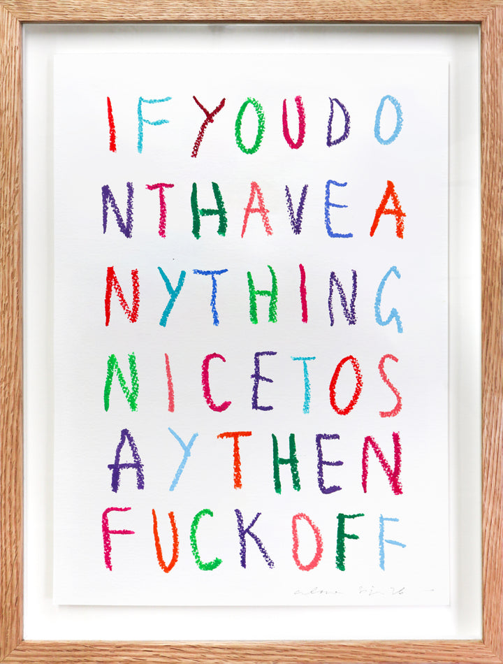 Fuck Off - Framed