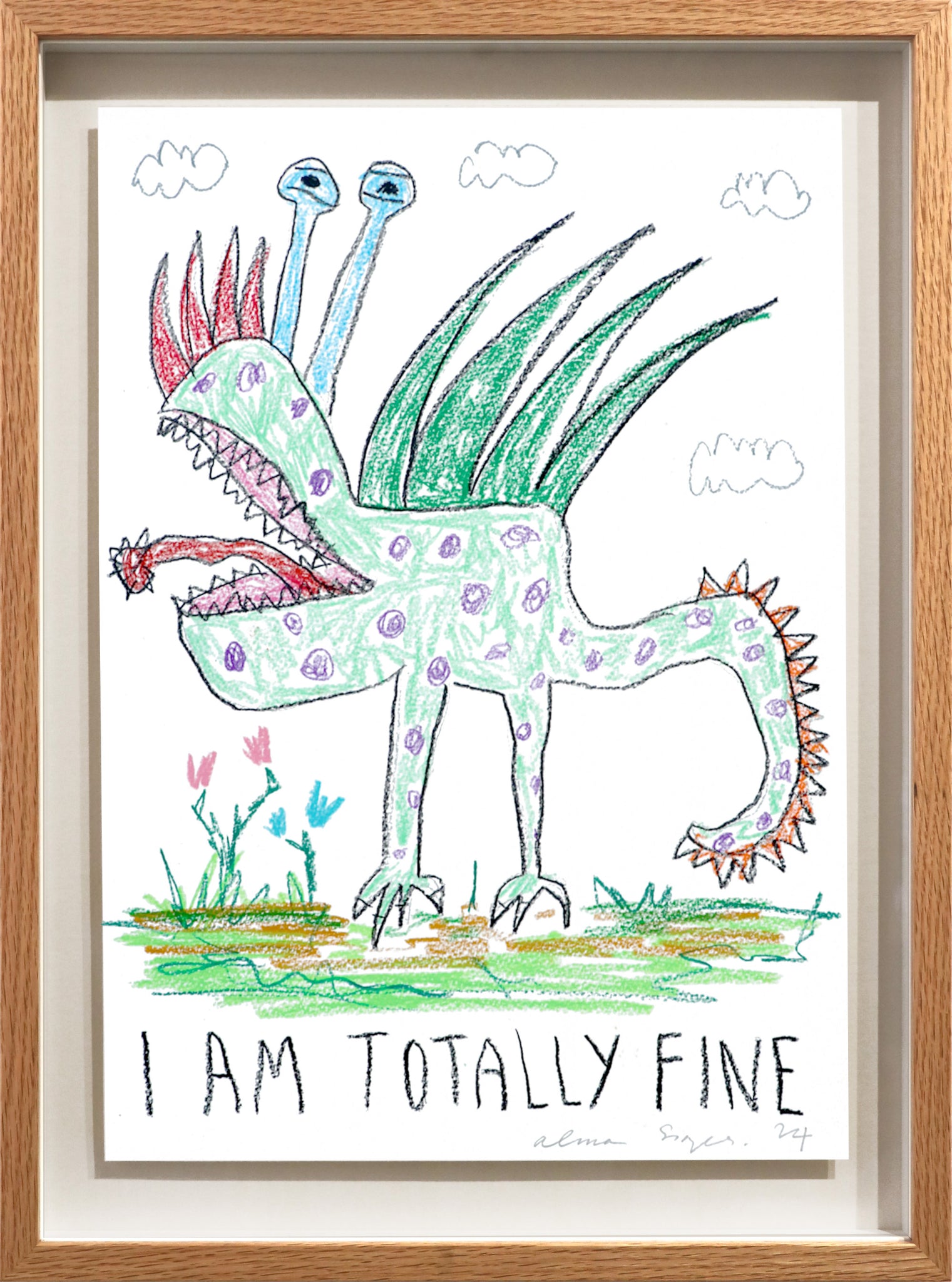 I Am Totally Fine - Framed