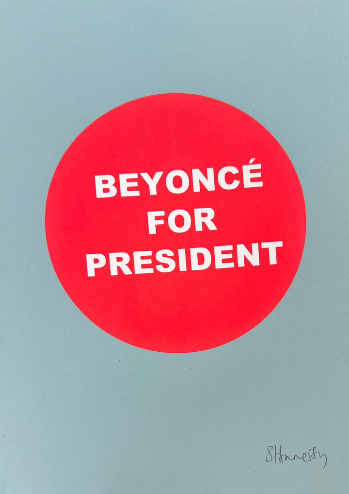 Beyoncé for President 2024 (Red on Blue)