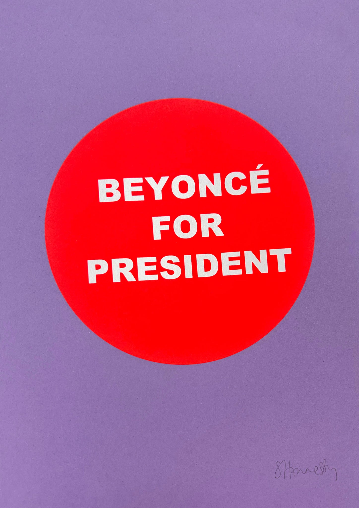 Beyoncé For President 2024 (Red on Purple)