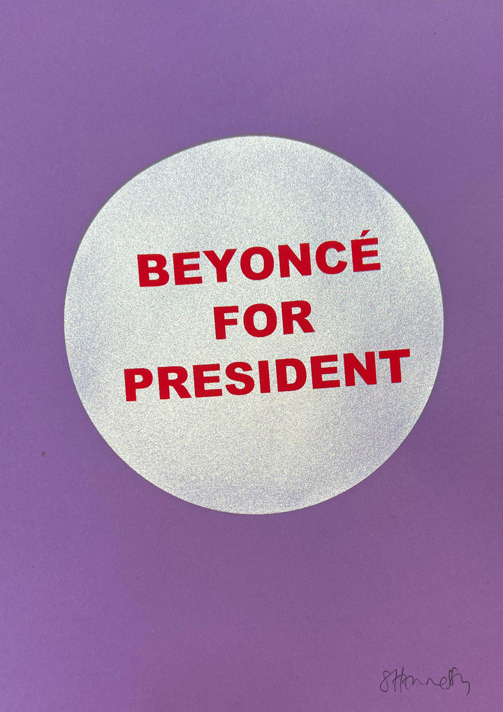 Beyoncé For President 2024 (Twinkle Blue on Purple)