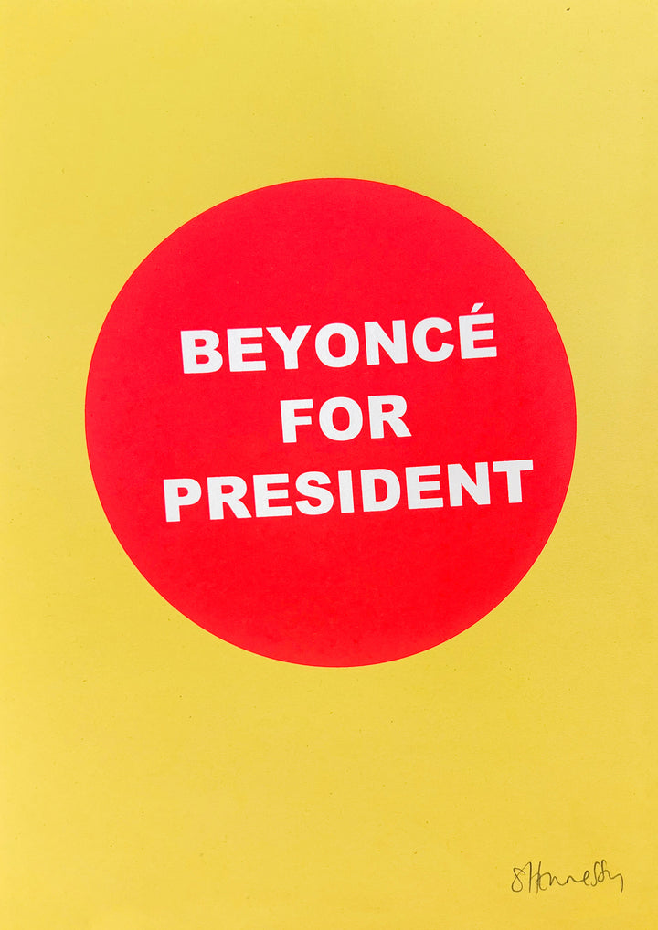 Beyoncé For President 2024 (Red on Yellow)