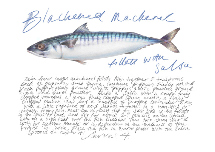 Blackened Mackerel Fillets With Salsa