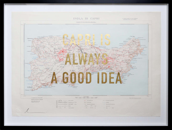 Capri Is Always A Good Idea - Framed