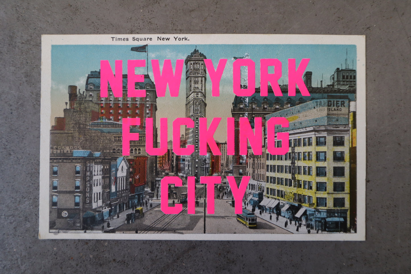 New York Fucking City Postcard
