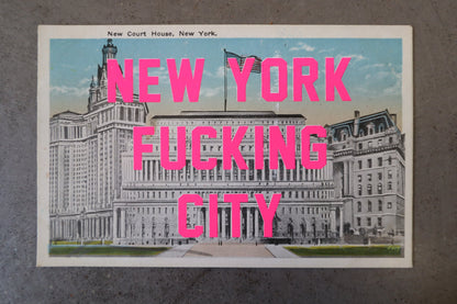 New York Fucking City Postcard