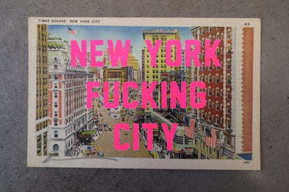 New York Fucking City Postcard