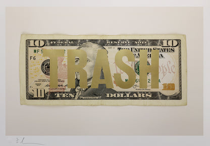 Trash Dollar Print Edition (Gold Leaf)
