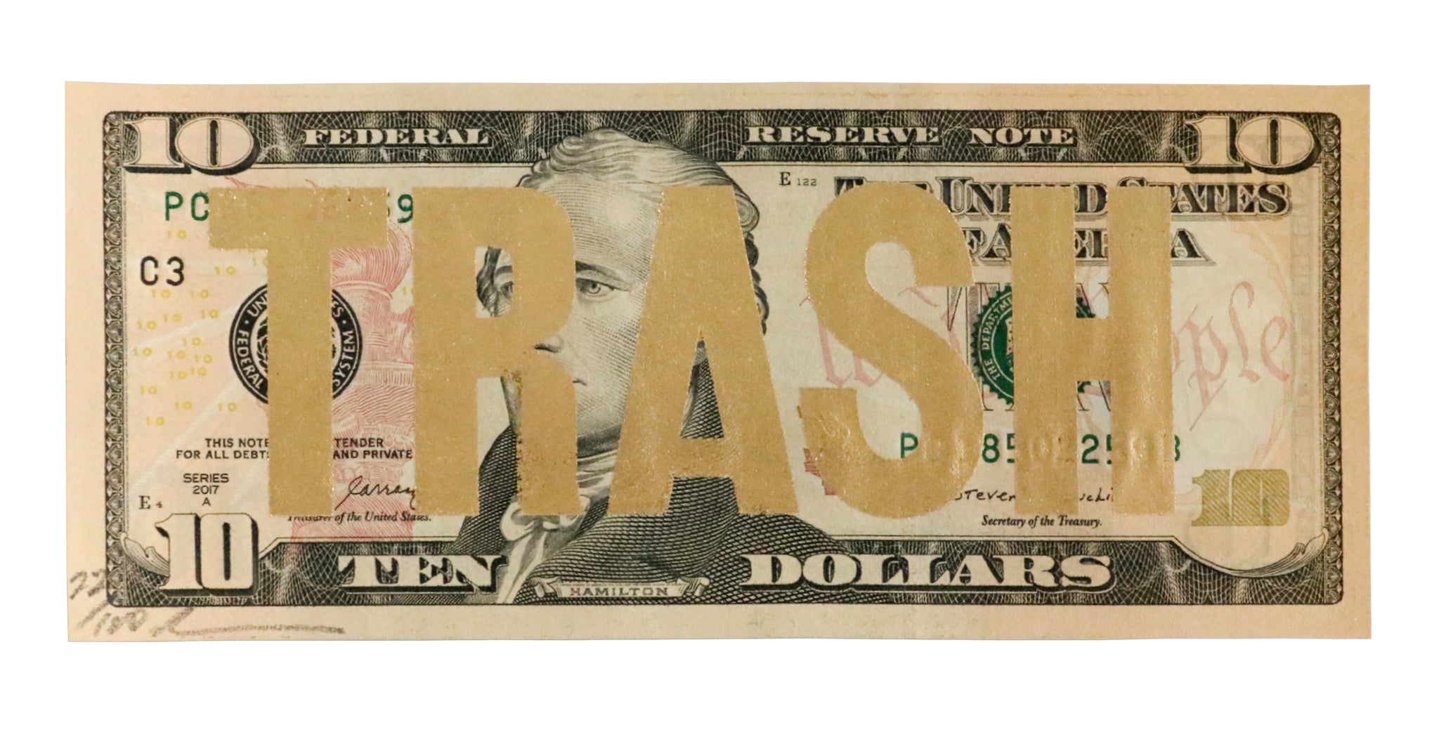 Trash 10 Dollar (Gold Leaf)