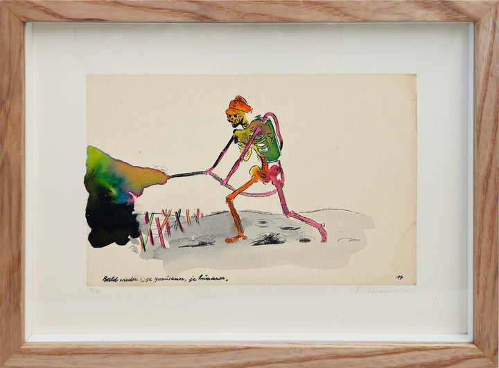 Flame Flower 19 - Framed