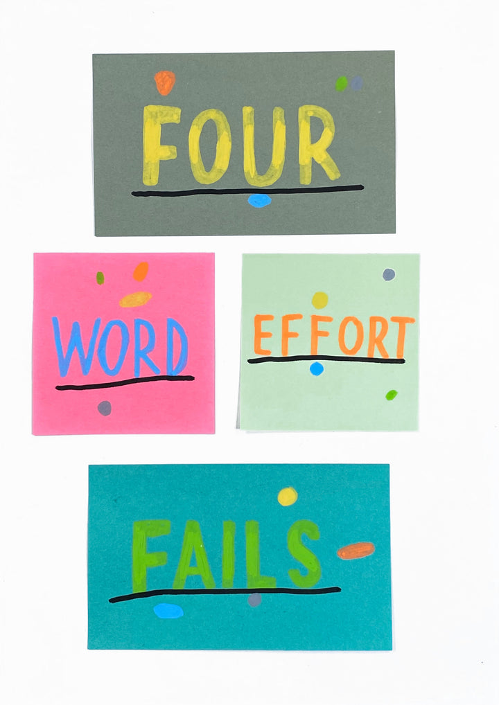 Four Word Effort Fails