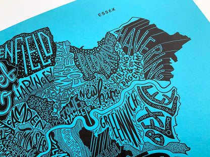 London Boroughs - Letterpress