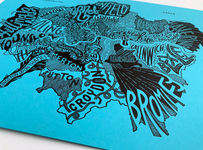 London Boroughs - Letterpress