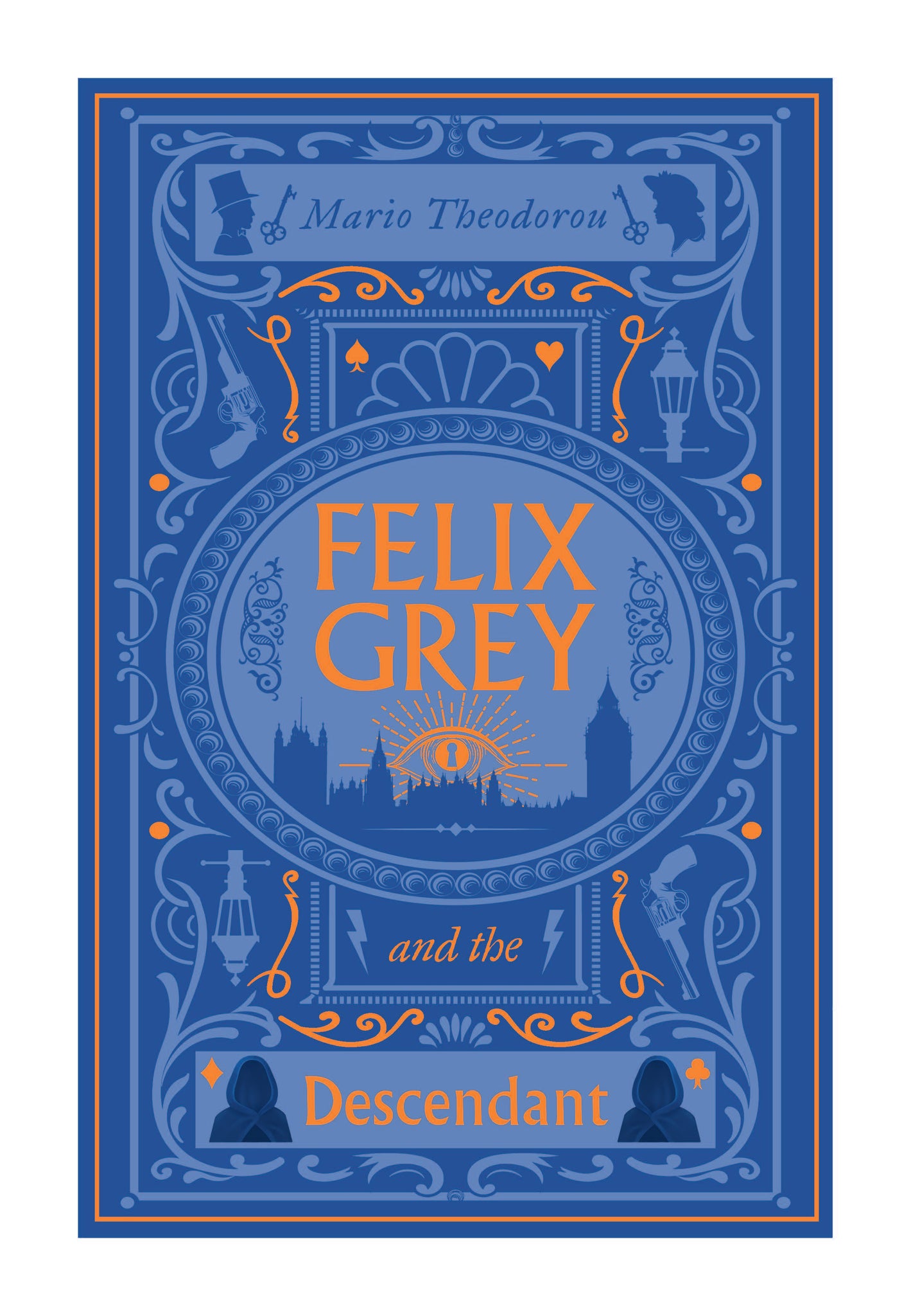 Felix Grey And The Descendant Print - Blue