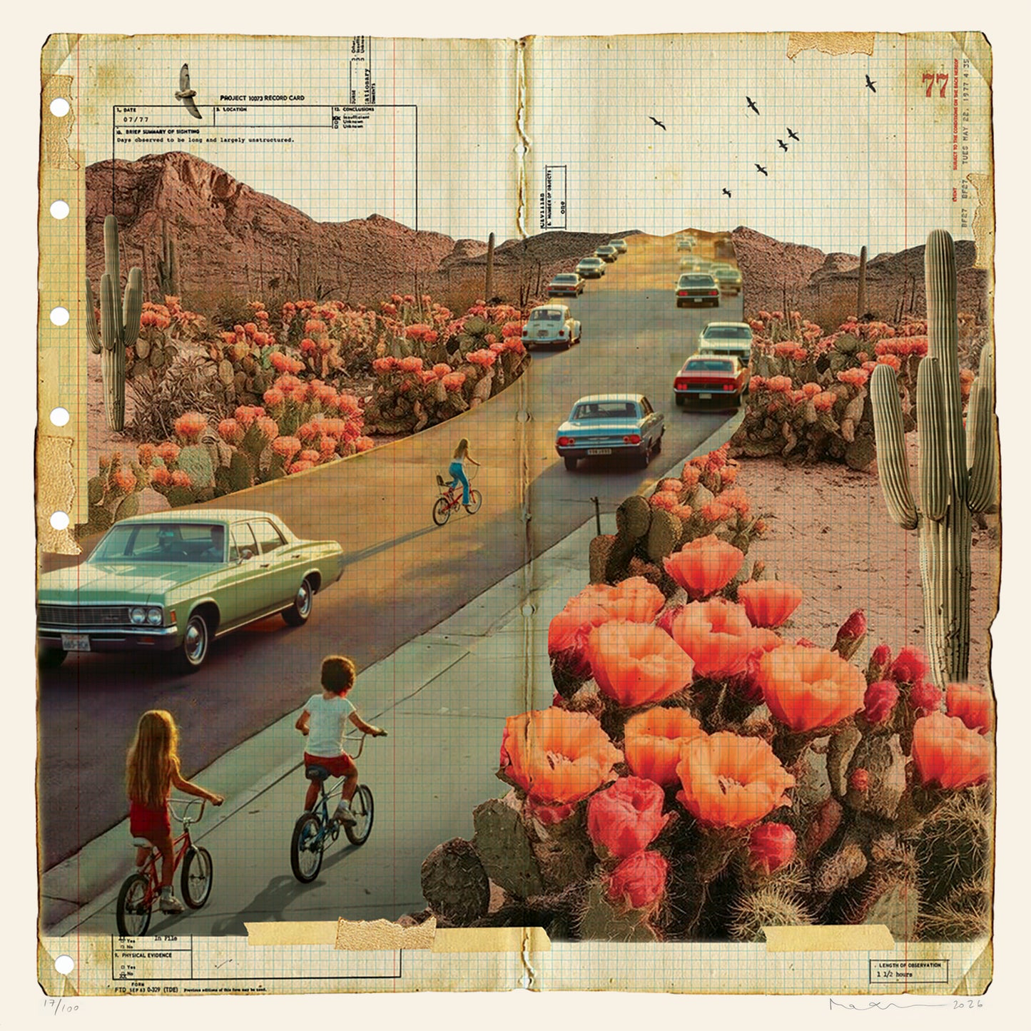 Desert Road - Framed